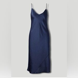 Aritzia Only Slip Satin MIDI Dress